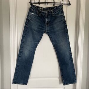 AG Adriano Goldschmied Dark Wash Straight Jeans 33x32
